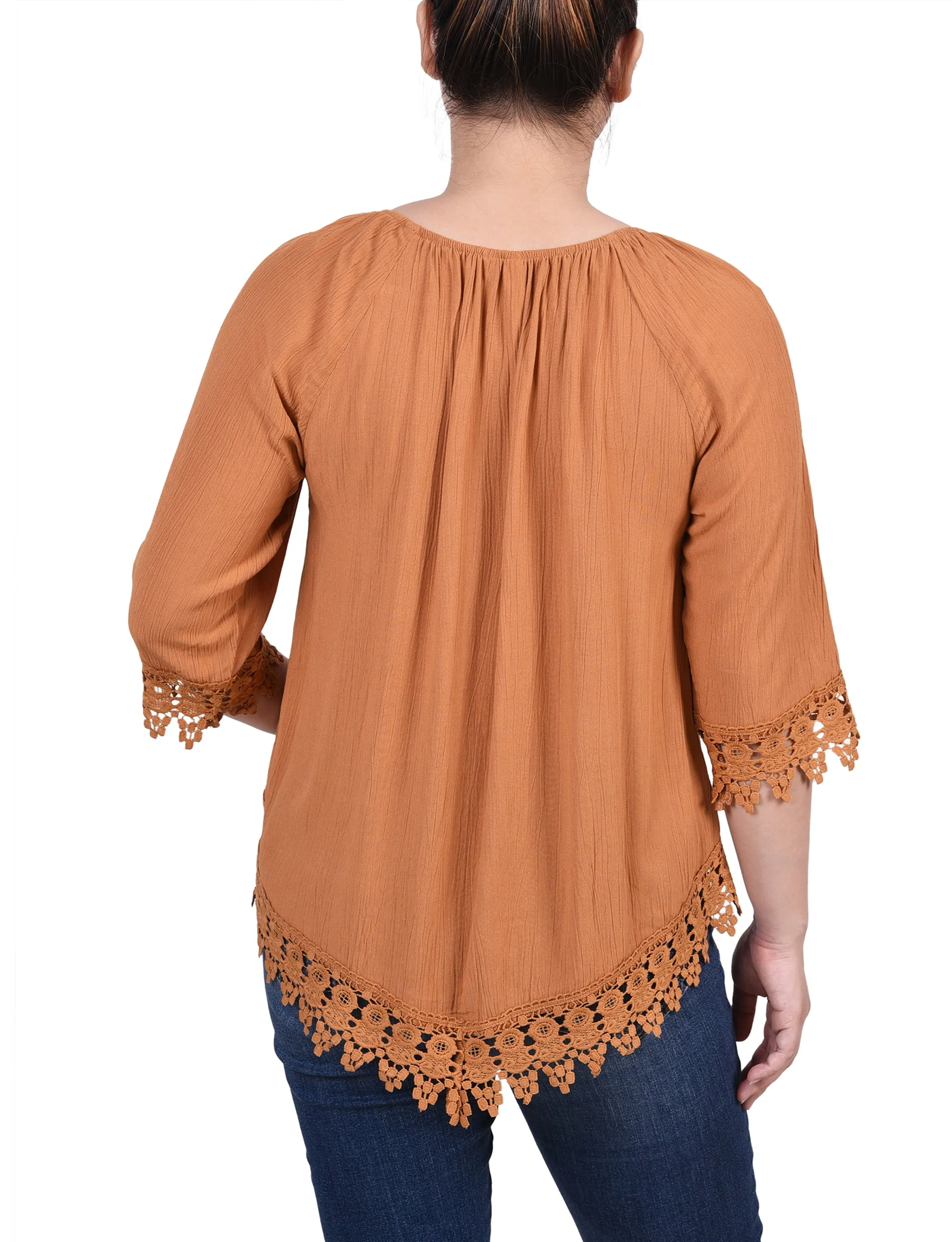 Blouse paysanne 3/4 manches