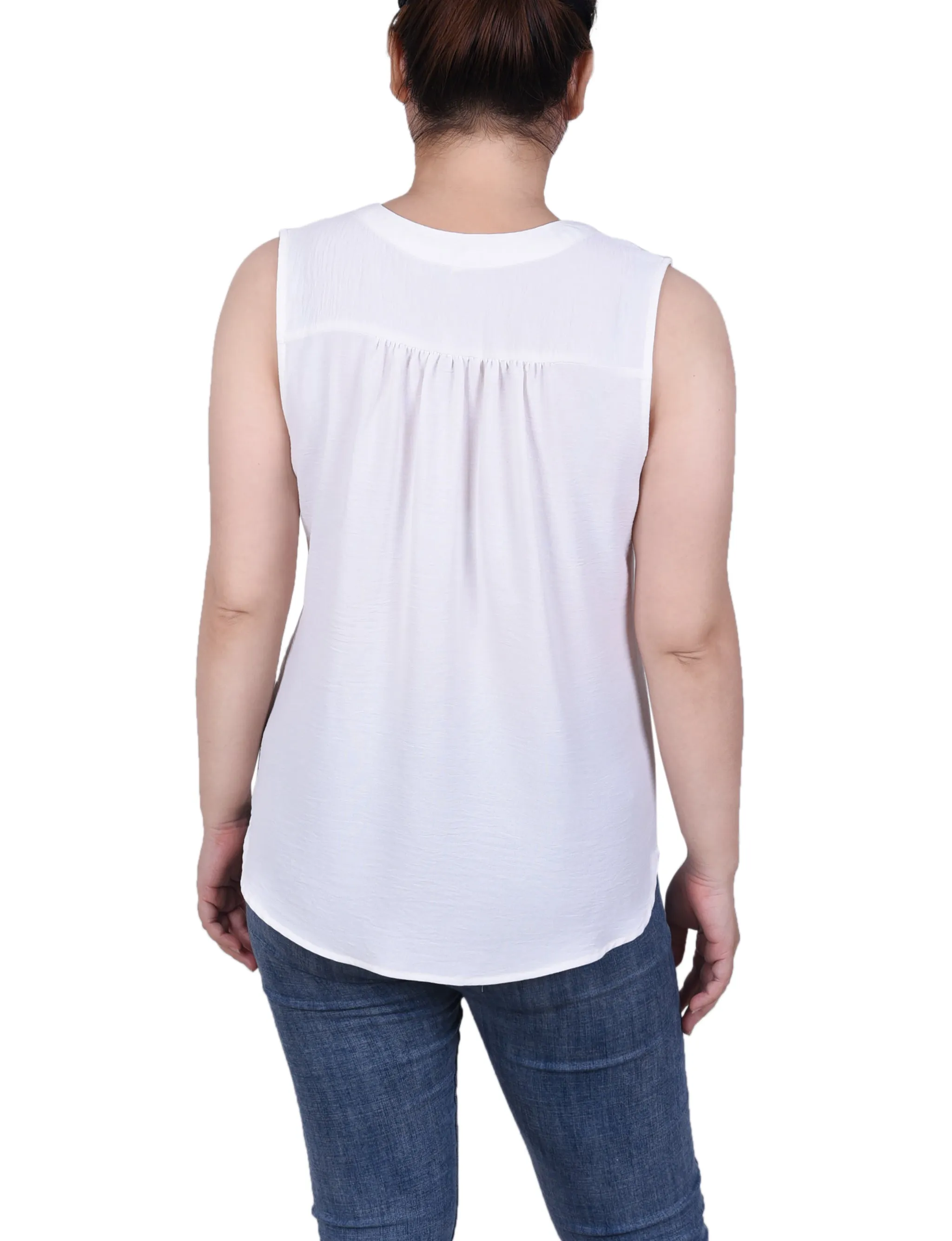 Petite Blouse sans Manches à Aération