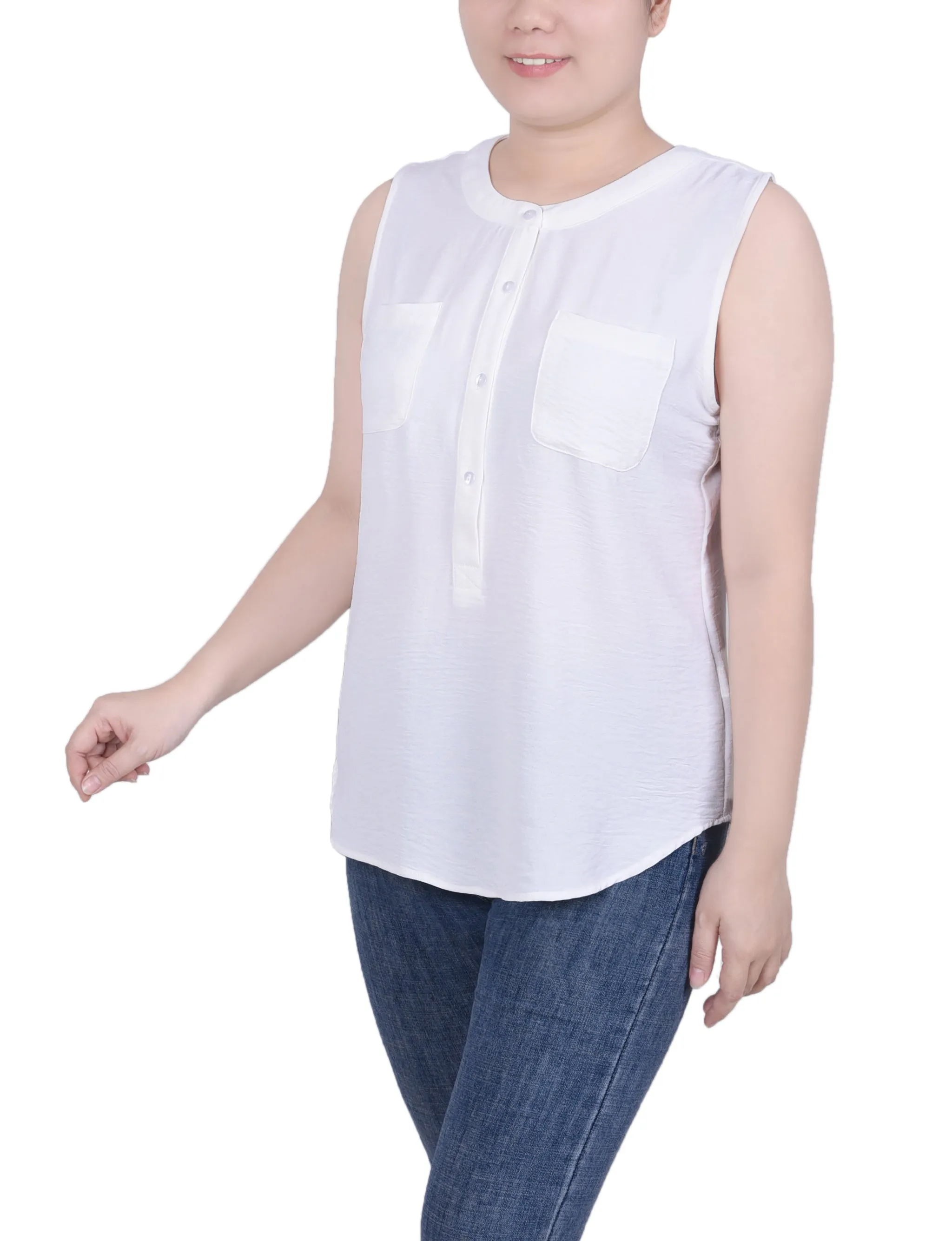 Petite Blouse sans Manches à Aération