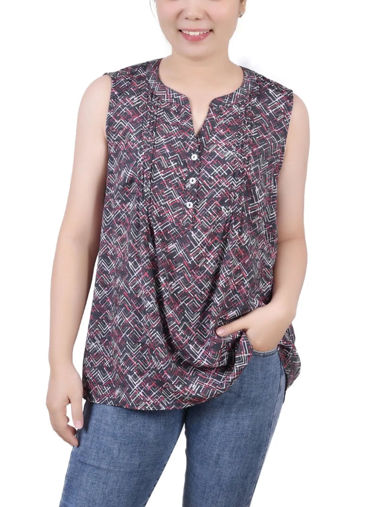 Petite Blouse Sans Manches à Pinces
