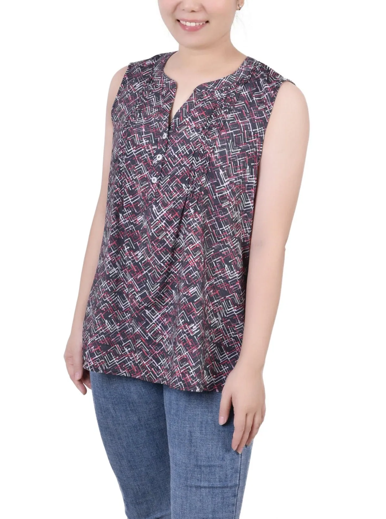 Petite Blouse Sans Manches à Pinces