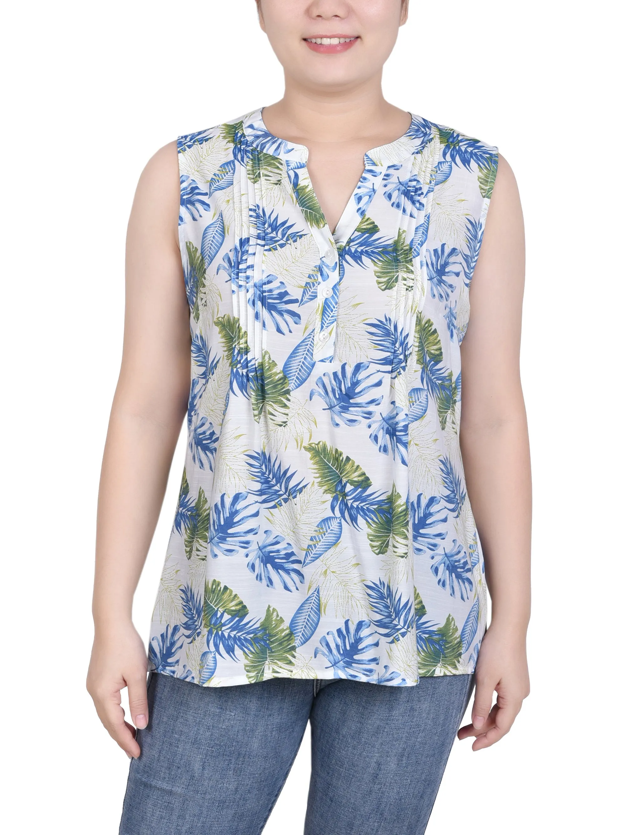 Petite Blouse Sans Manches à Pinces