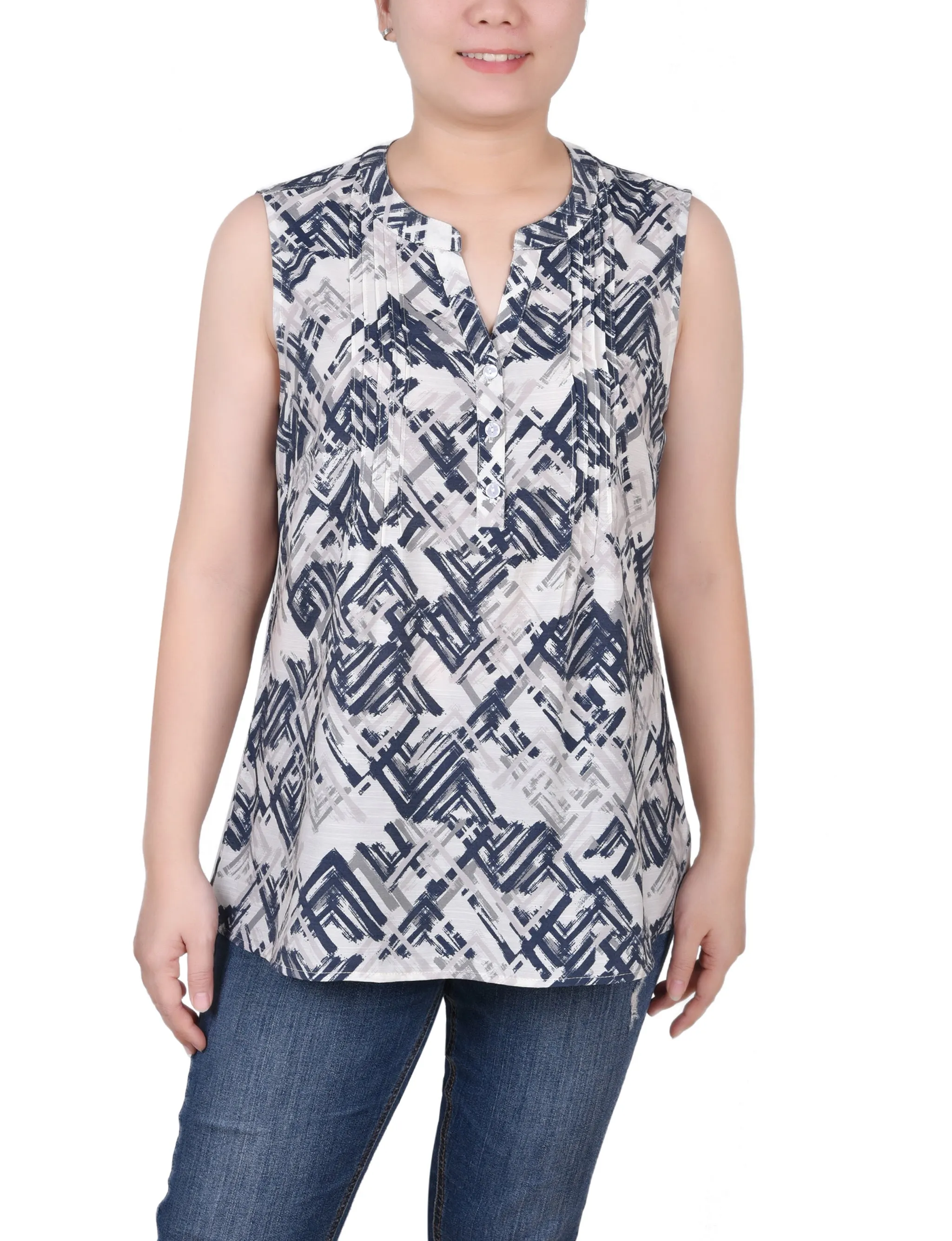 Petite Blouse Sans Manches à Pinces