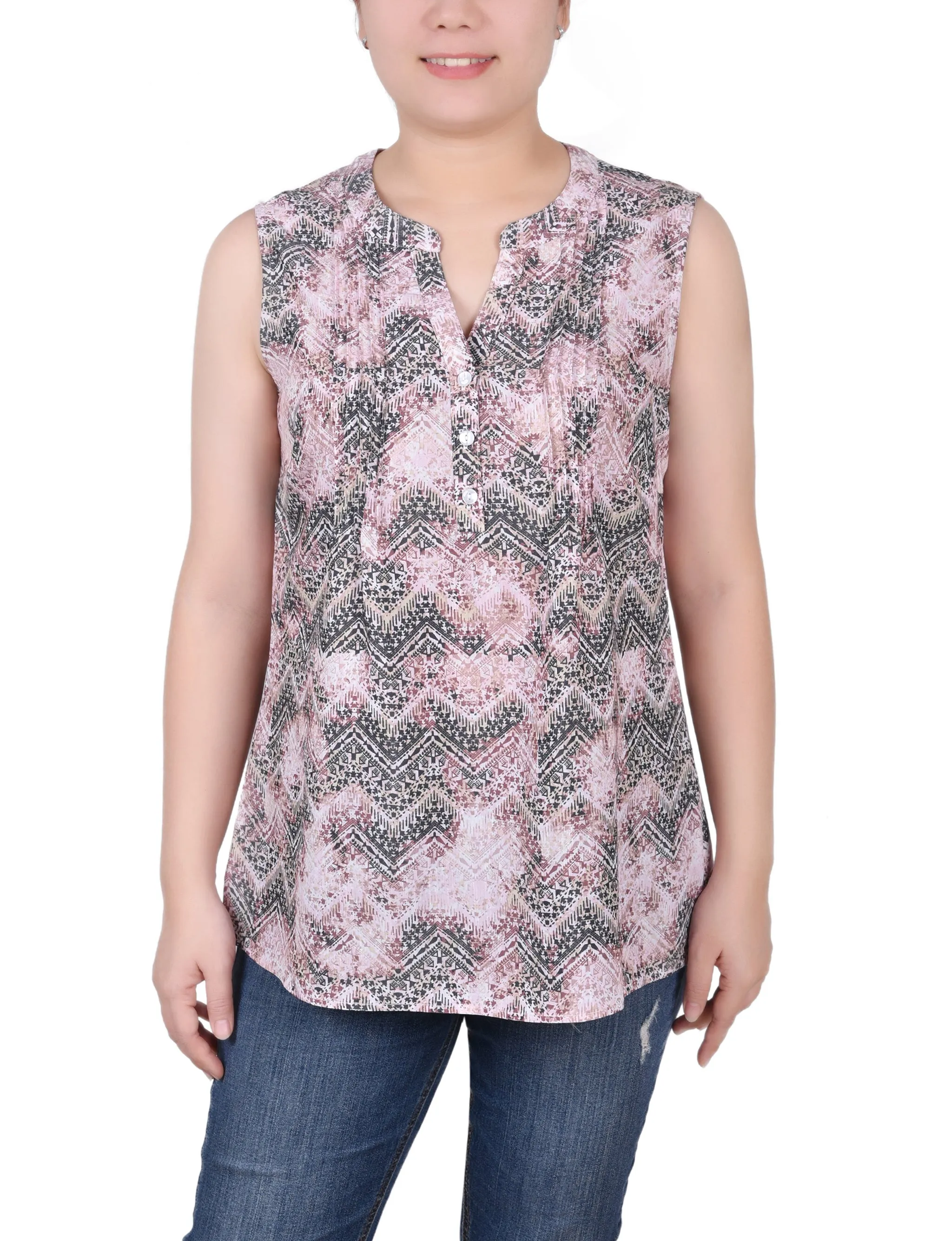 Petite Blouse Sans Manches à Pinces
