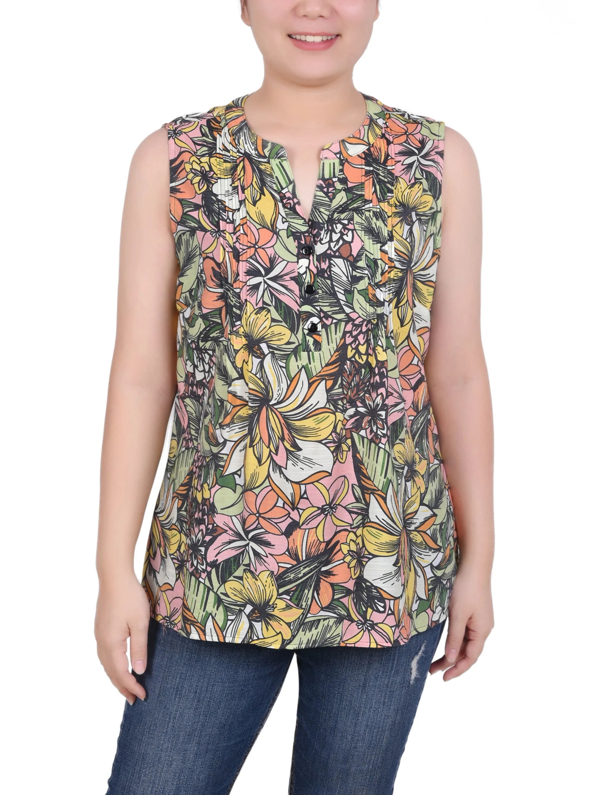 Petite Blouse Sans Manches à Pinces