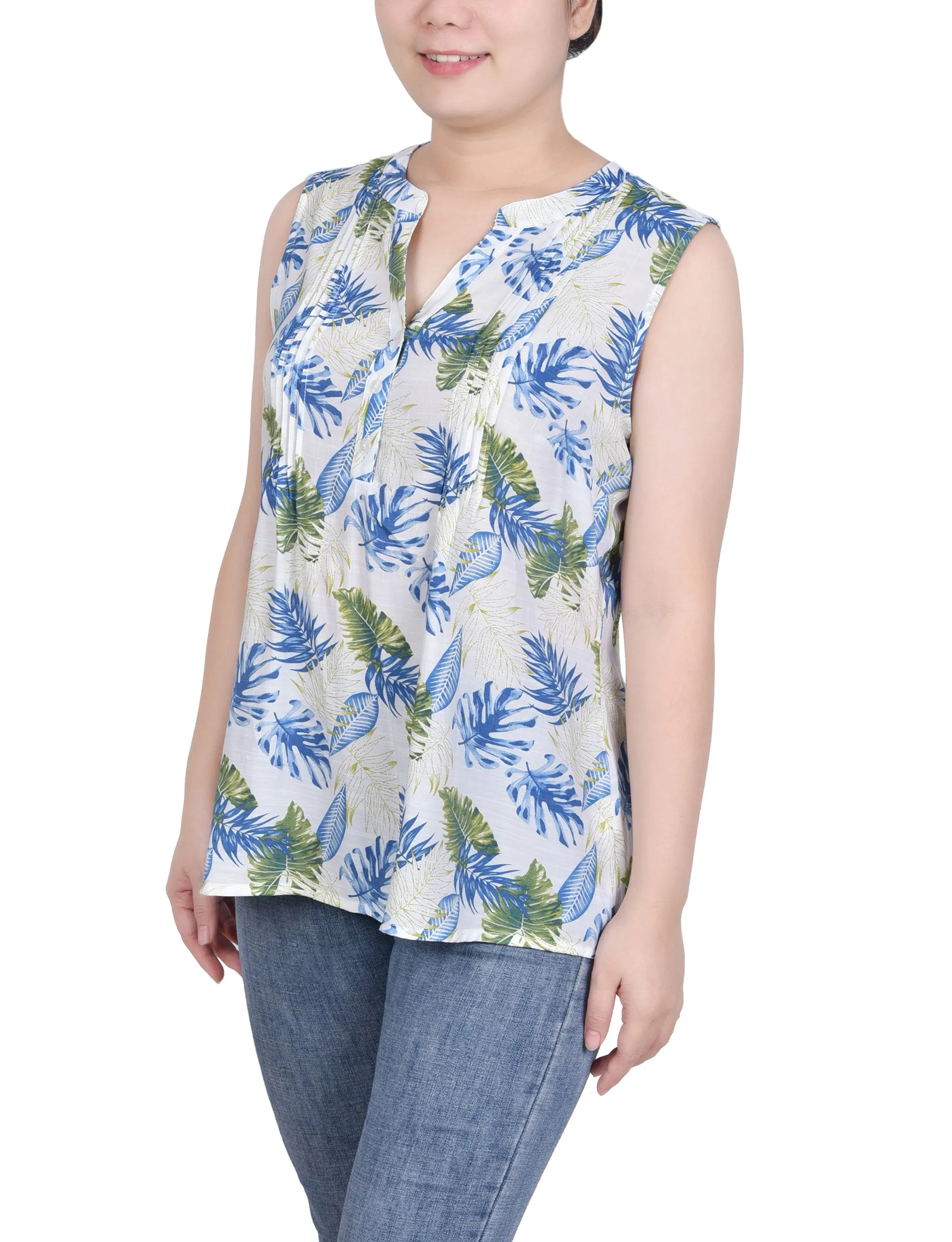 Petite Blouse Sans Manches à Pinces