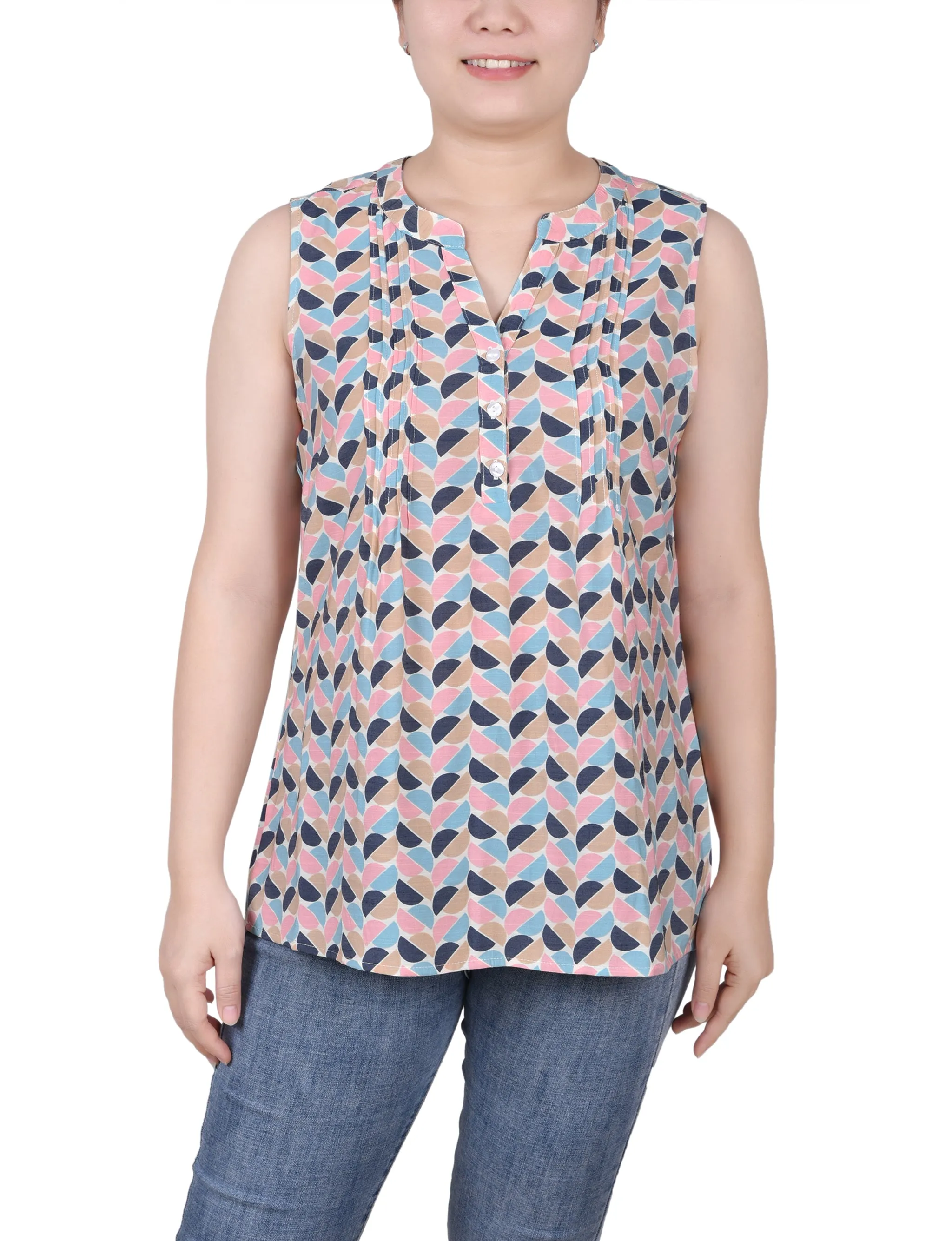 Petite Blouse Sans Manches à Pinces