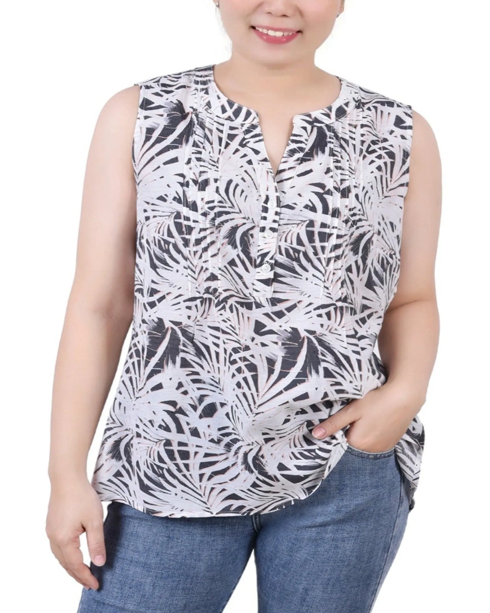 Petite Blouse Sans Manches à Pinces