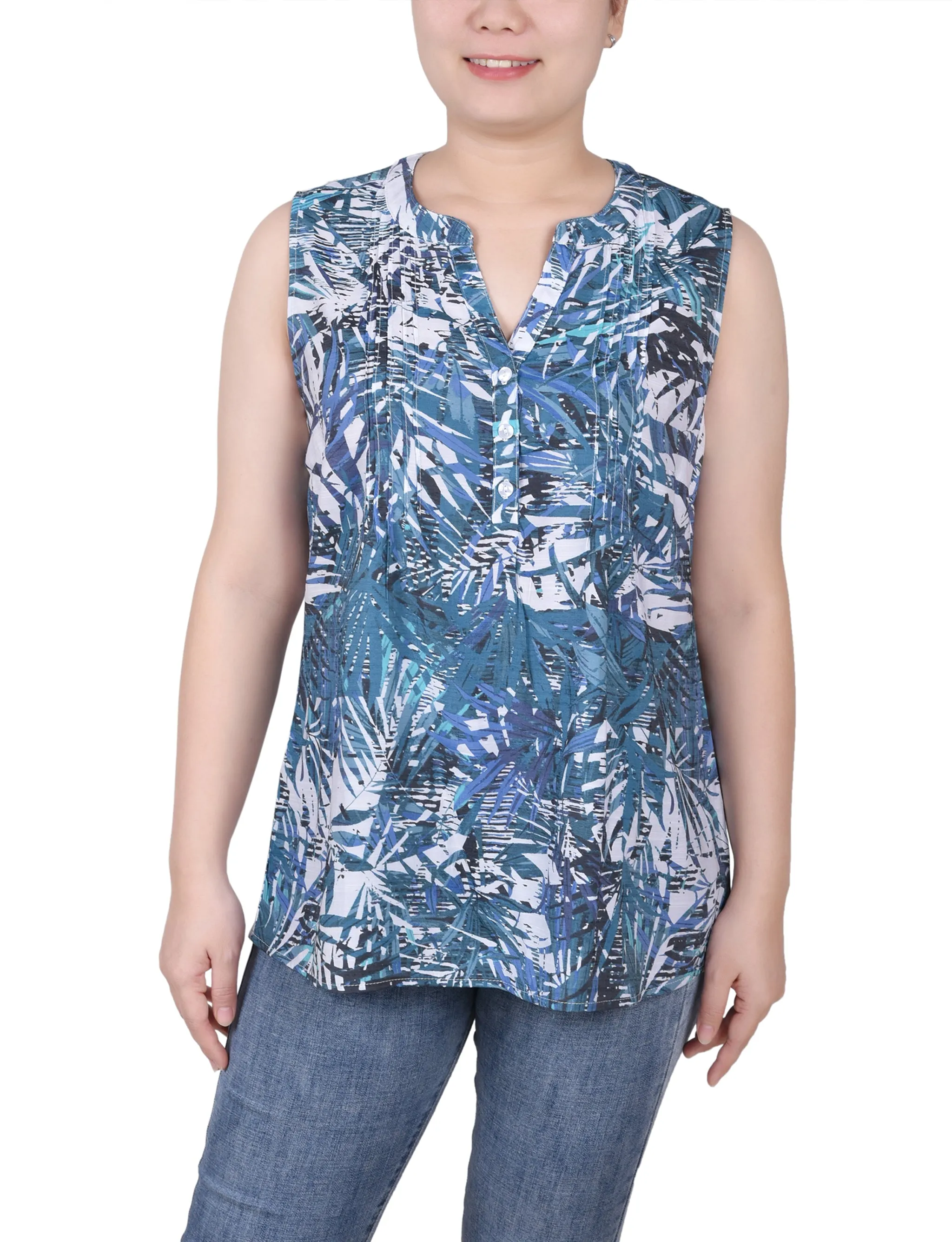 Petite Blouse Sans Manches à Pinces