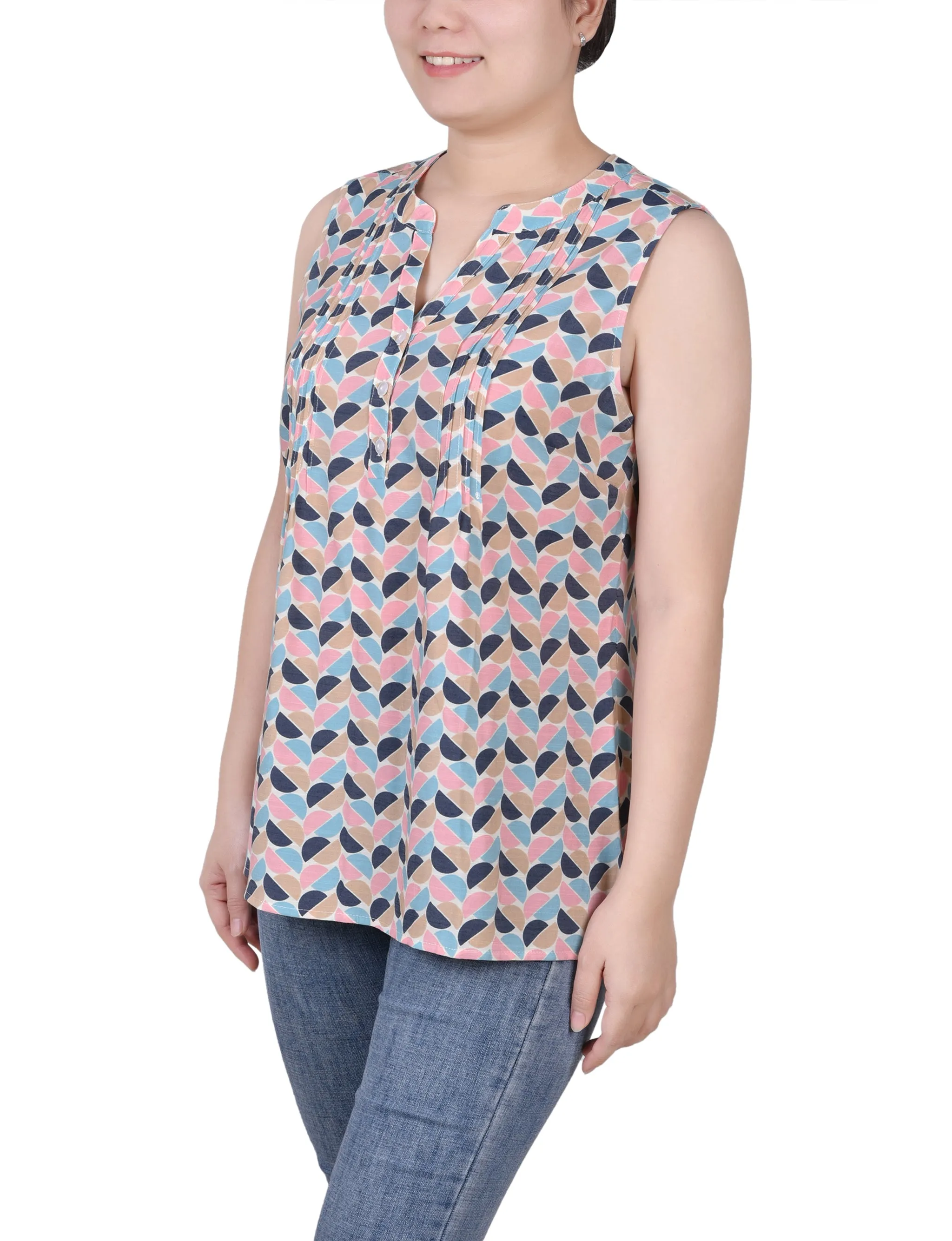 Petite Blouse Sans Manches à Pinces