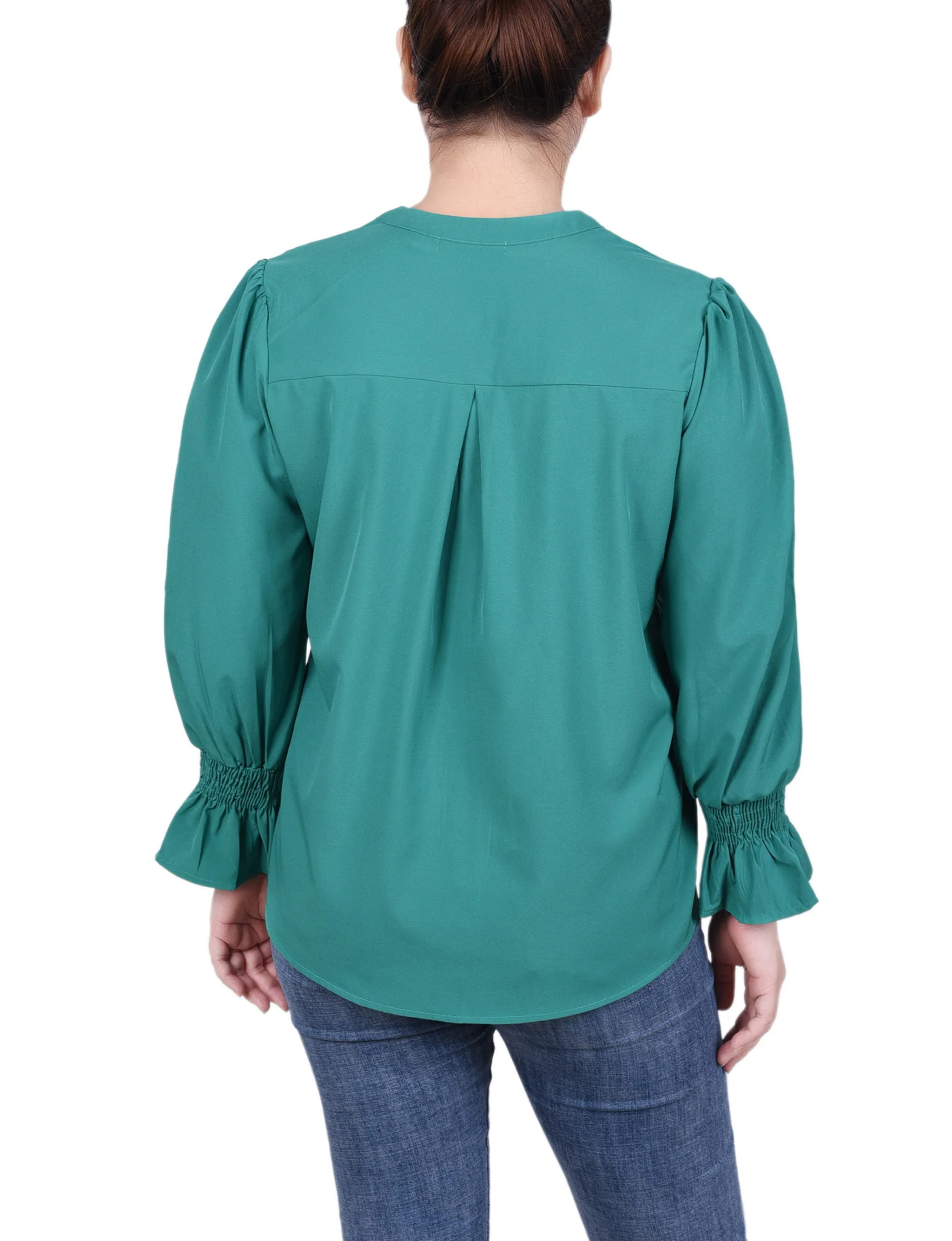 Blouse à poignets froncés Petite