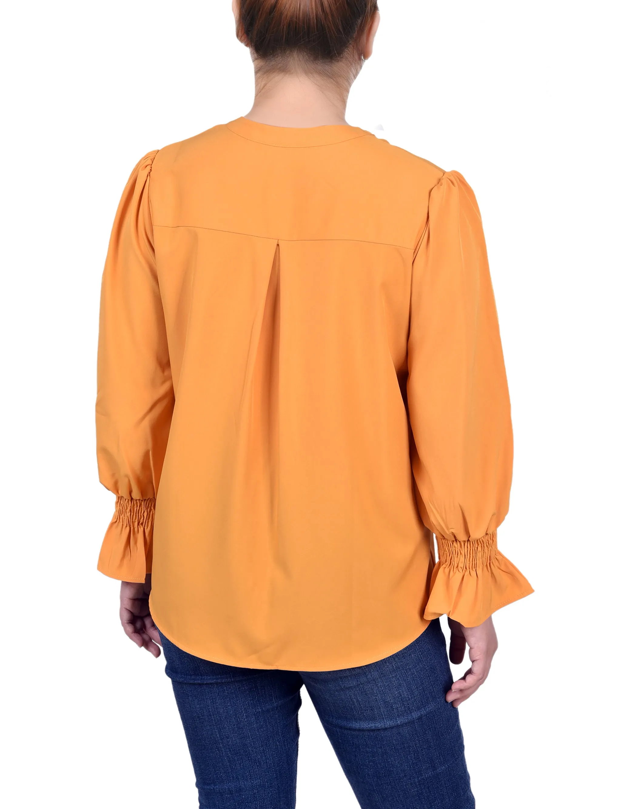 Blouse à poignets froncés Petite