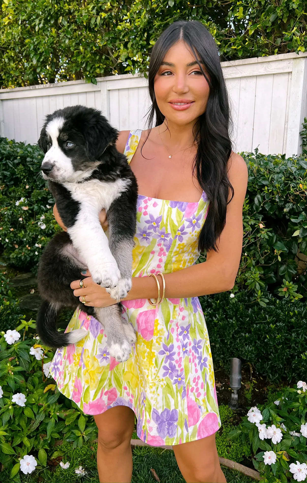 Robe courte Prim ~ Tulipes en fleurs