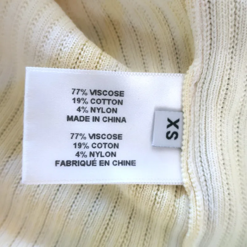 Proenza Schouler Haut à manches longues en tie-dye jaune en mélange de coton Taille Très Petite