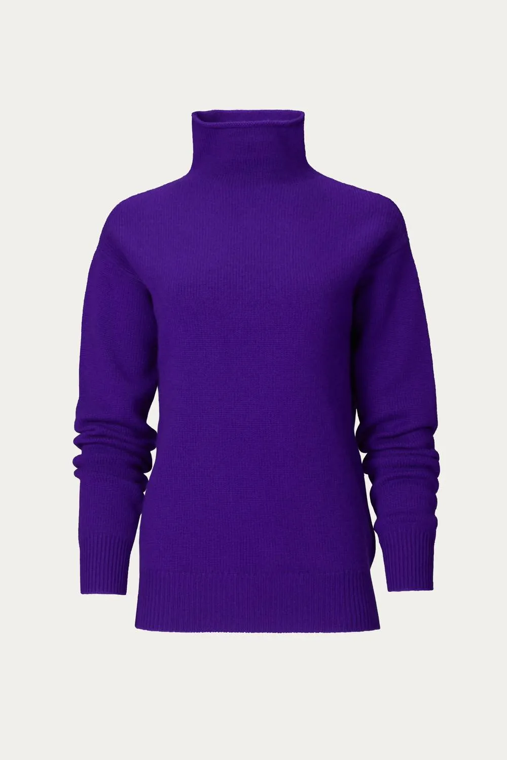 Pull en pur cachemire violet