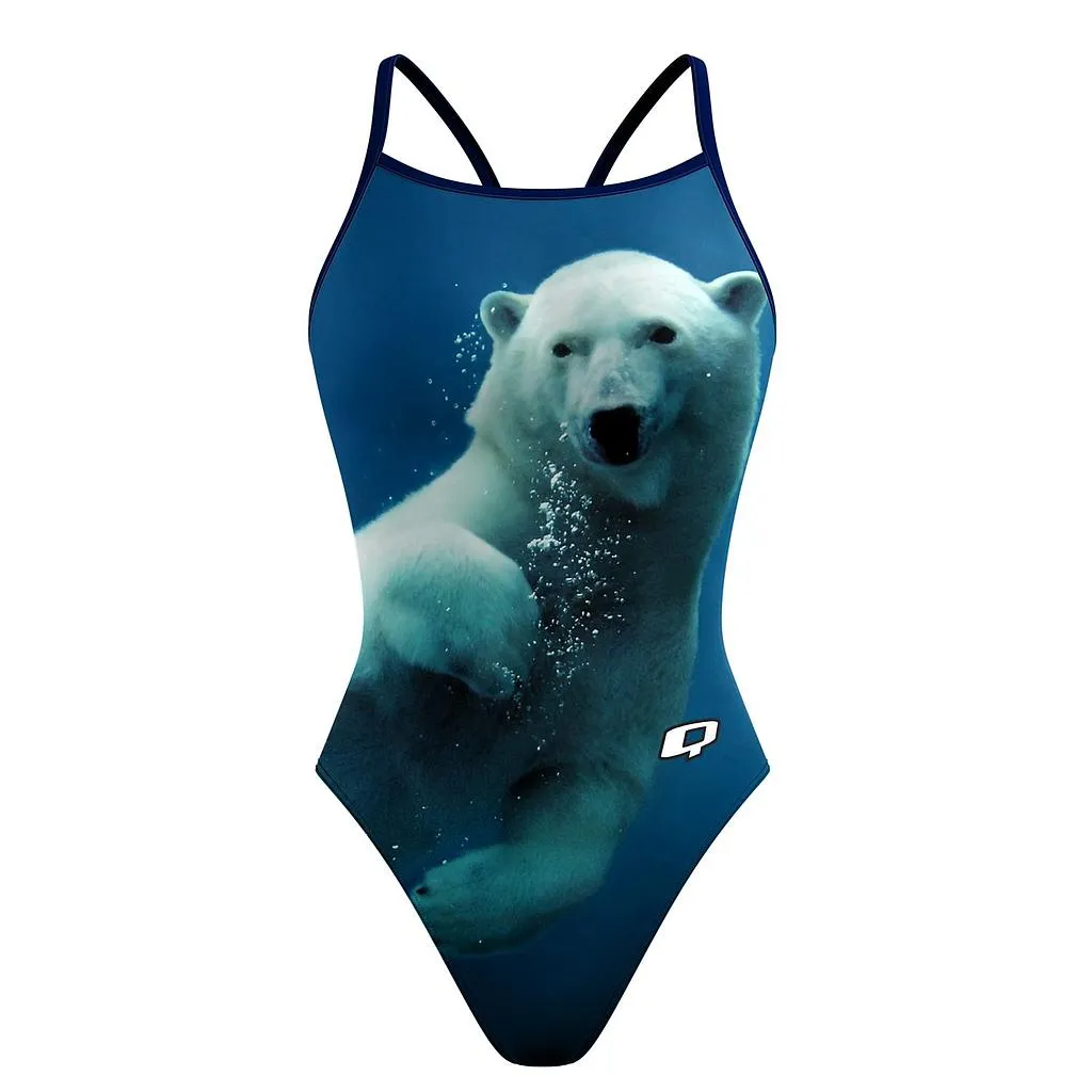 Q Swimwear Maillot de bain dos nu ours polaire