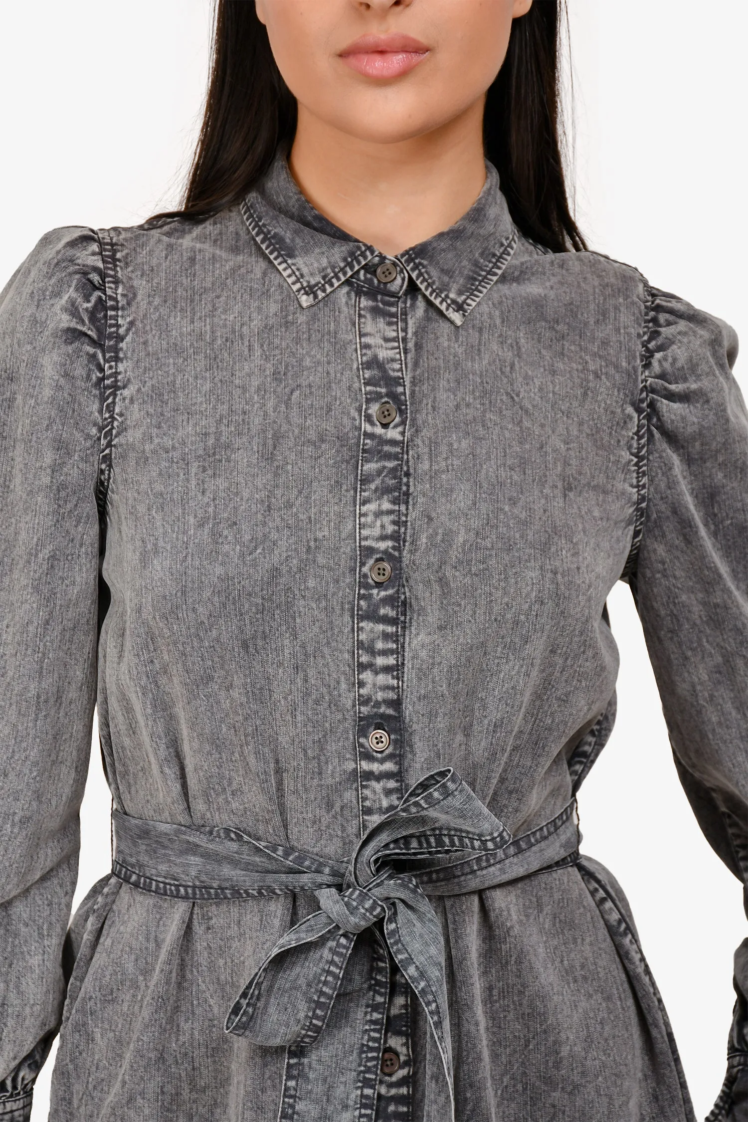Robe en denim gris Rails avec ceinture Taille XS