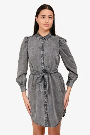 Rails Grey Denim Belted Dress Size XS