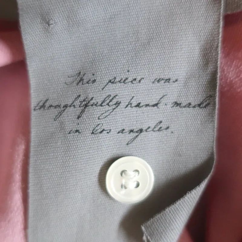 Raquel Allegra Haut Jane Rose Velours Taille 0 Blouse à Manches Rassemblées NEUVE