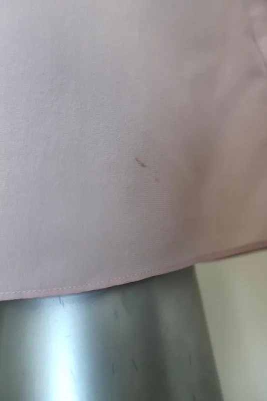 Rebecca Taylor Blouse à col brodé en soie lilas taille 10 haut asymétrique