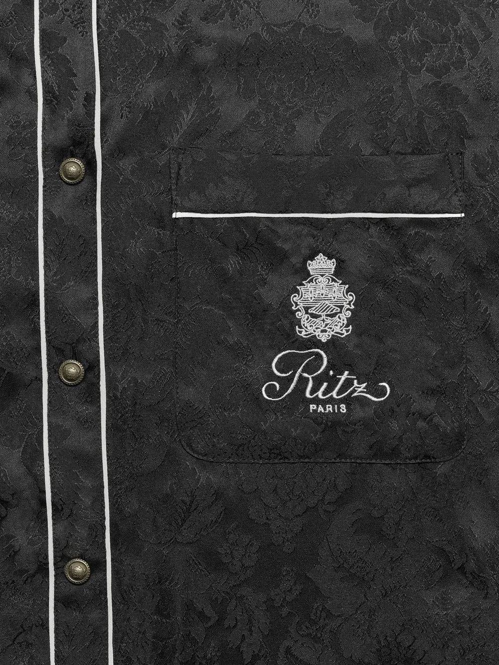 Chemise de nuit pour femmes Ritz -- Noir Multicolore