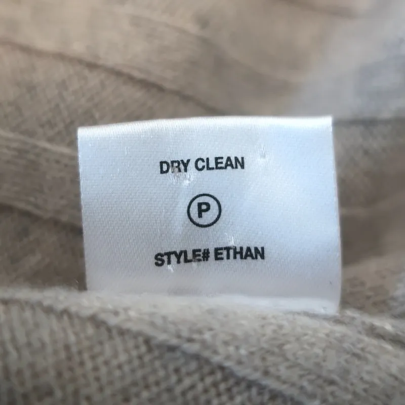 SABLYN Pull en cachemire à manches courtes couleur oatmeal à côtes taille medium