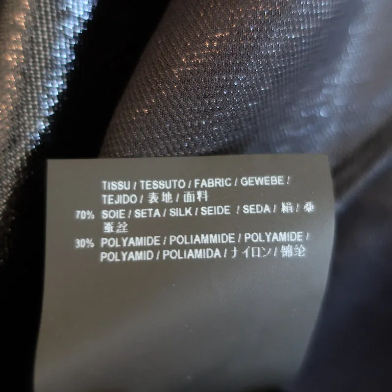 Saint Laurent Débardeur métallisé Noir en Soie Mixte Taille 38