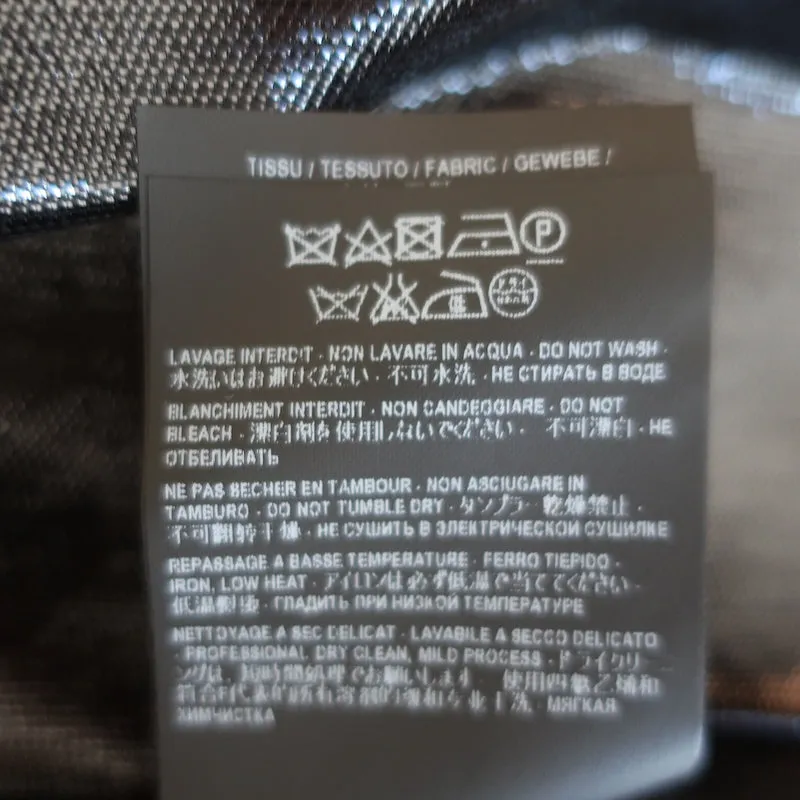 Saint Laurent Débardeur métallisé Noir en Soie Mixte Taille 38