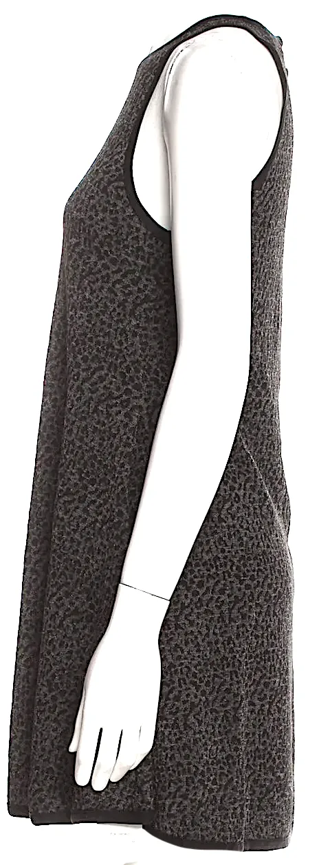 Saint Laurent Paris. Heidi Slimane. Robe mini en soie/viscolose grise Collection 2013