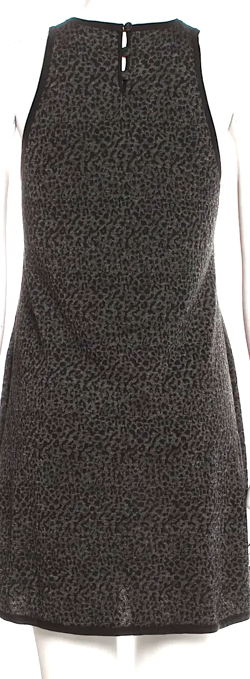 Saint Laurent Paris. Heidi Slimane. Robe mini en soie/viscolose grise Collection 2013