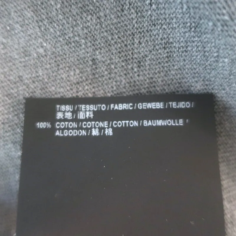T-shirt rayé Saint Laurent gris et noir en coton taille petit manches courtes