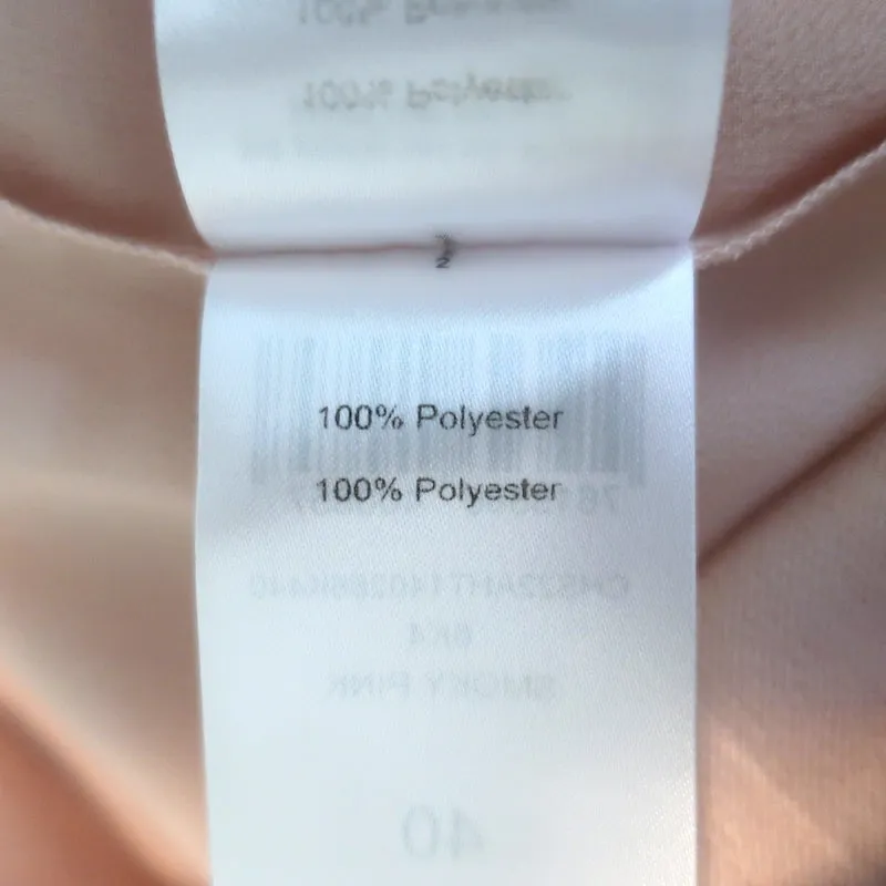 See By Chloe Blouse à manches ballon et col smokey pink en satin sergé taille 40