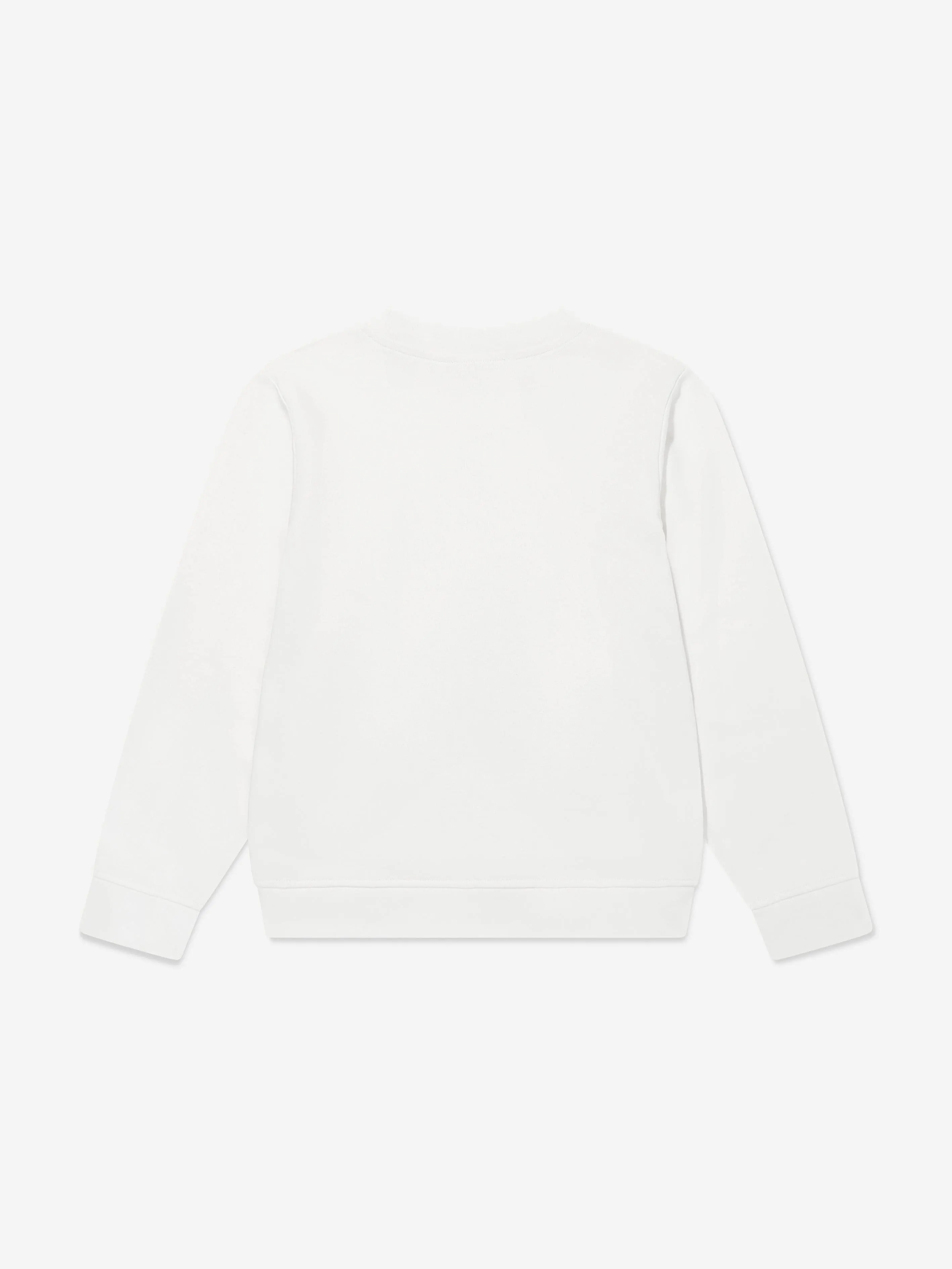 Sweat-shirt à message shopping pour filles Stella McCartney en blanc