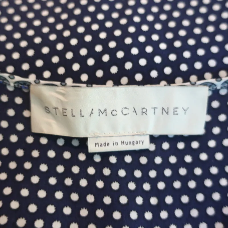 Débardeur Stella McCartney Imprimé Mixte Bleu en Soie Taille 40 Blouse sans Manches