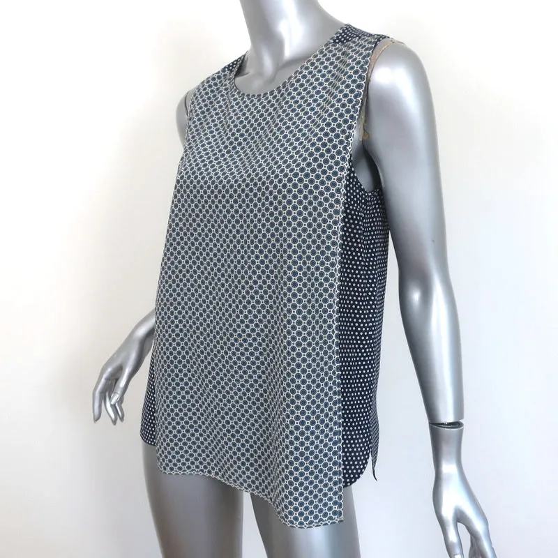 Débardeur Stella McCartney Imprimé Mixte Bleu en Soie Taille 40 Blouse sans Manches