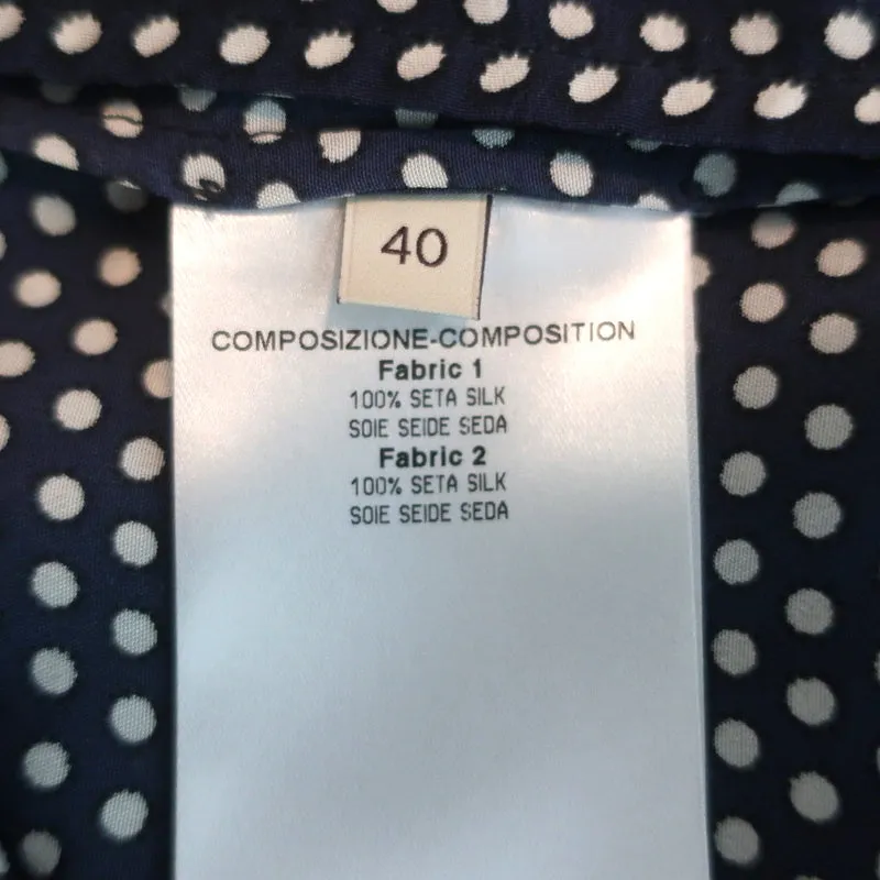 Débardeur Stella McCartney Imprimé Mixte Bleu en Soie Taille 40 Blouse sans Manches