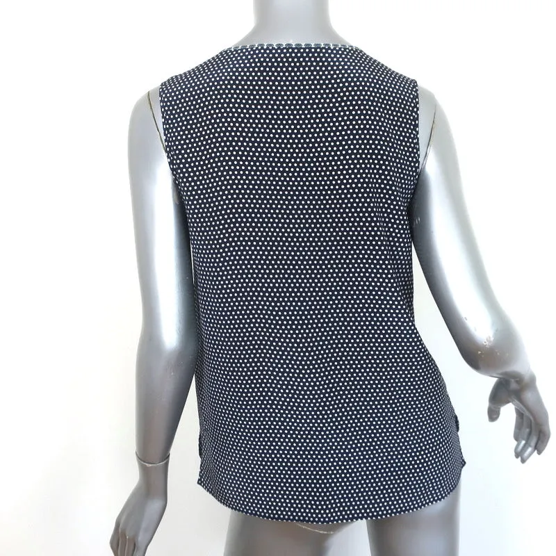 Débardeur Stella McCartney Imprimé Mixte Bleu en Soie Taille 40 Blouse sans Manches