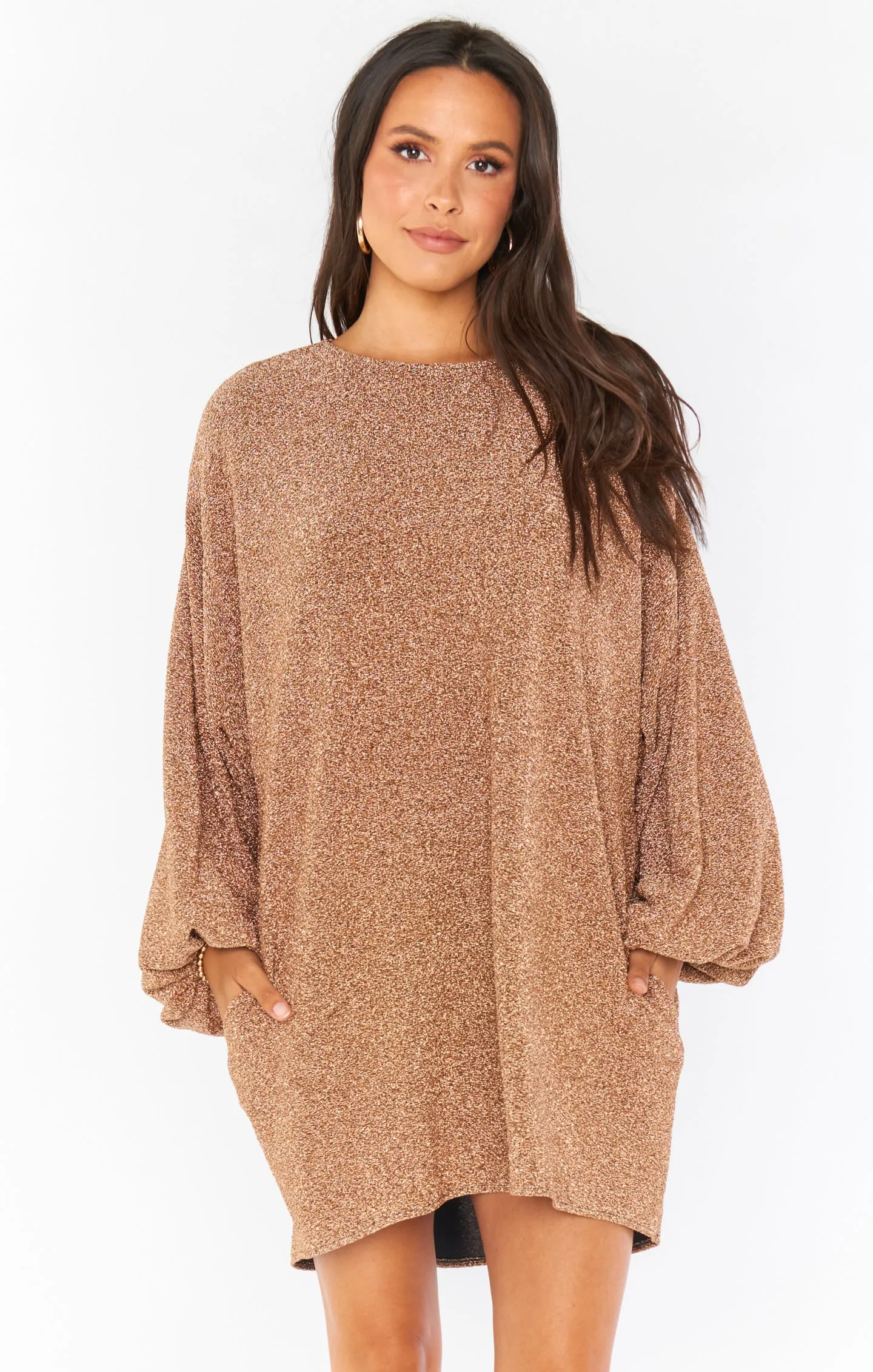 Robe Mini Sure Thing ~ Or Pailleté Brillant
