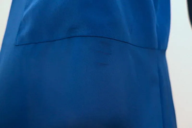 Débardeur T par Alexander Wang en soie et mousseline à panneaux bleus taille moyenne