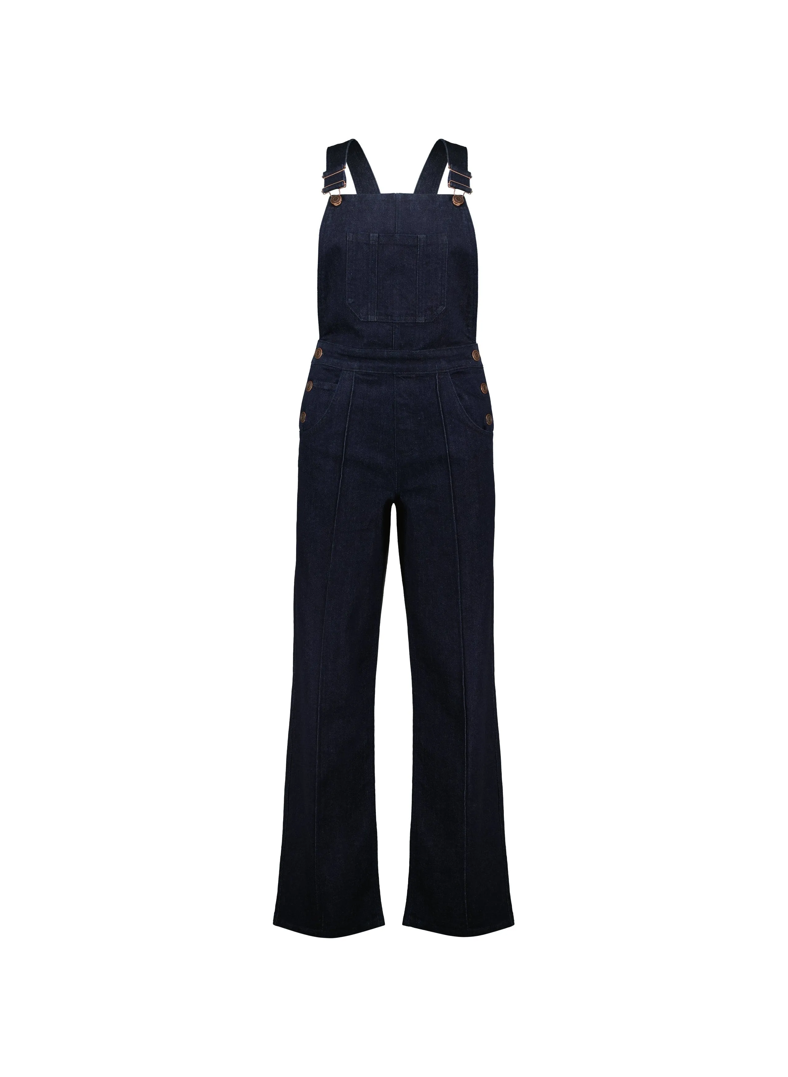 Thandi Organic Dungarees | Jean foncé