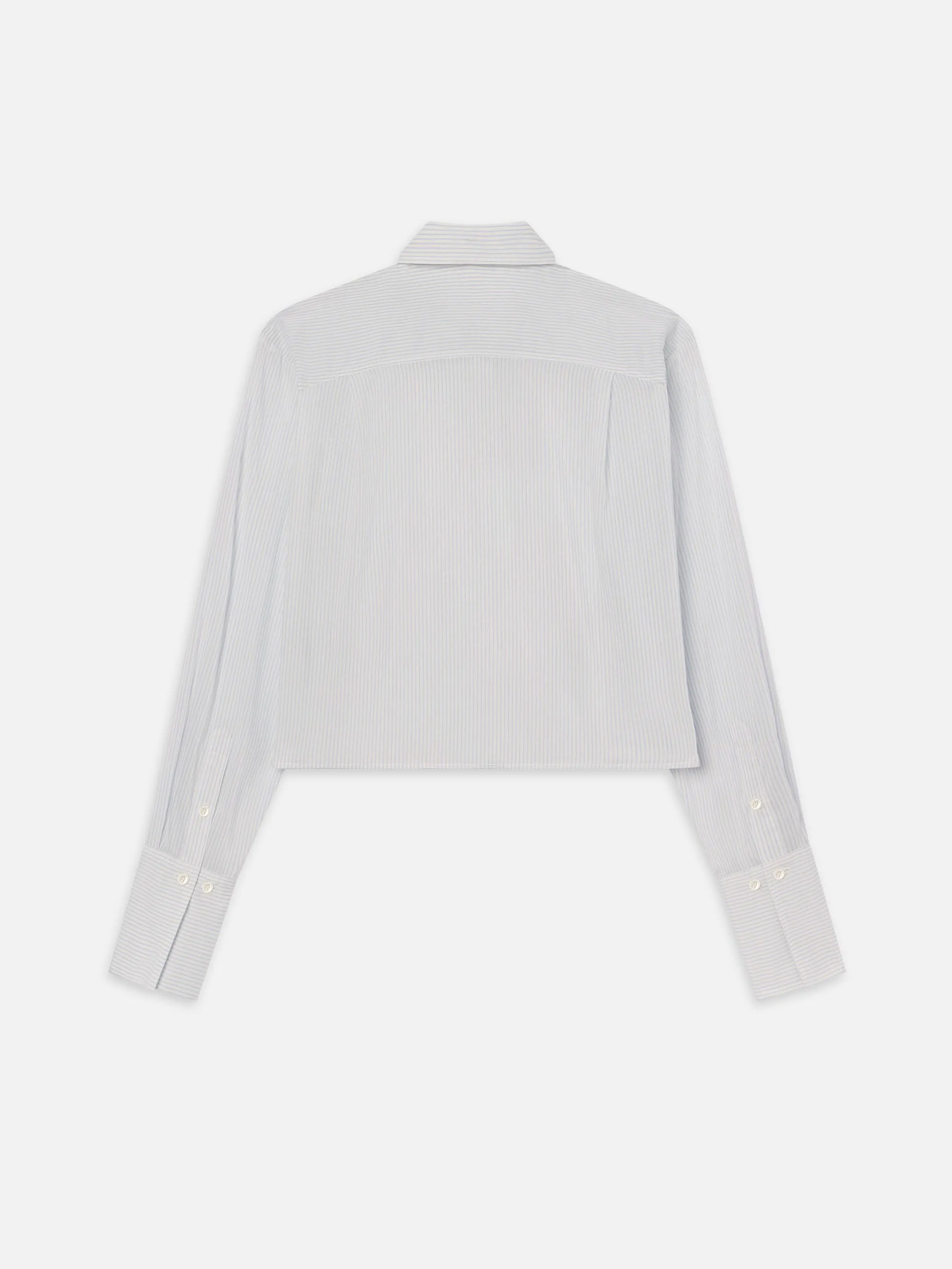 Le Chemisage à Ourlet Courbé -- Chambray Clair Multicolore