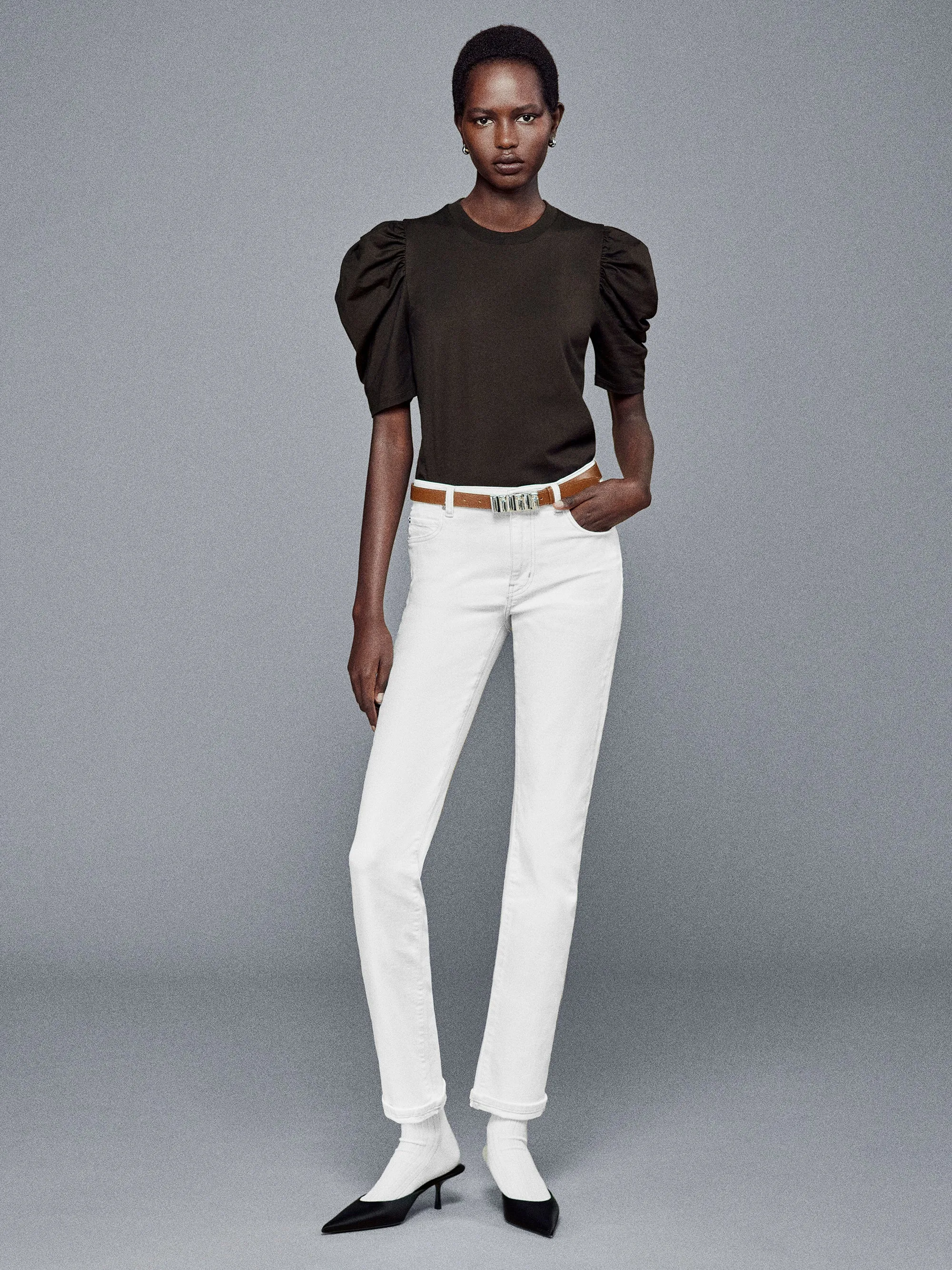 Le T-shirt Drape -- Expresso