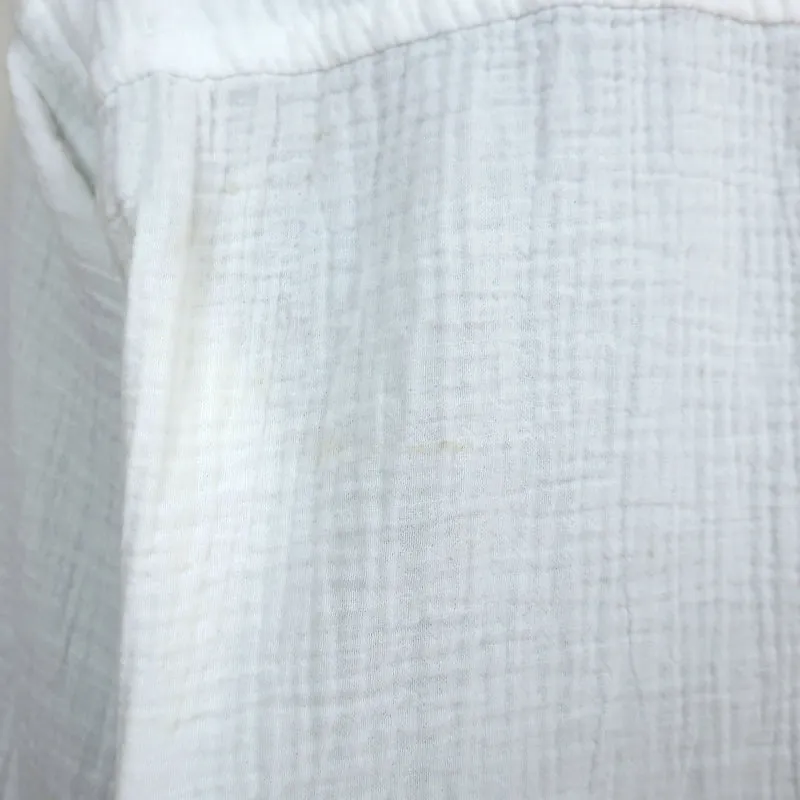 LA GRANDE Chemise Gauze Rancho en Coton Blanc Taille 0 à Boutons