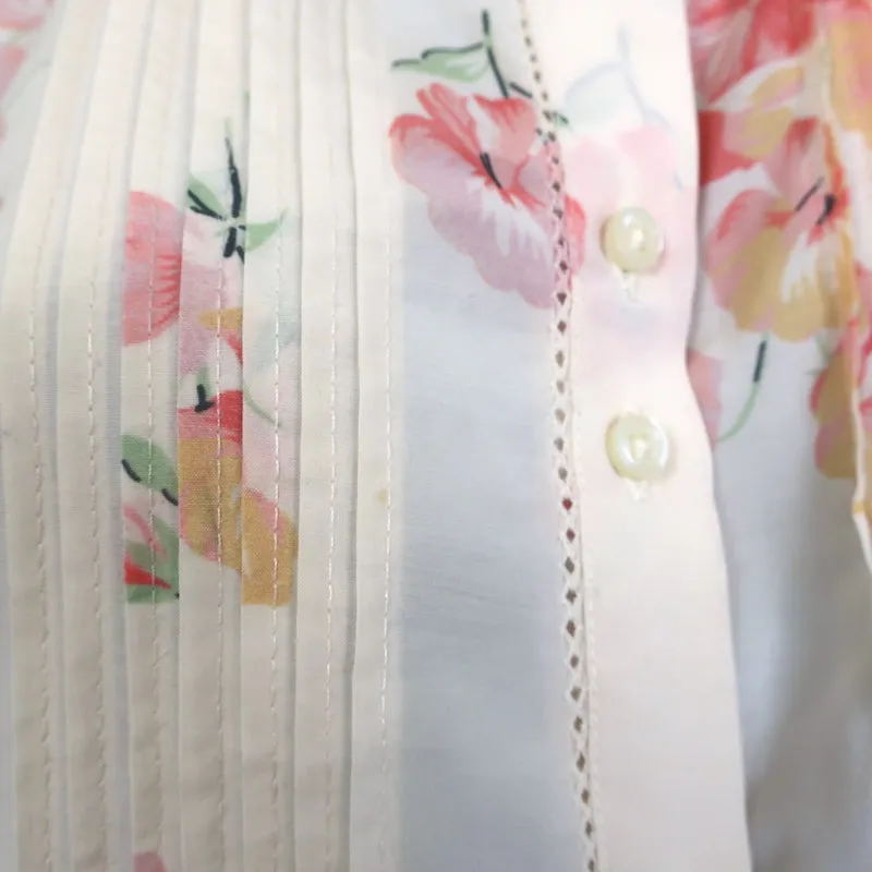 La Grande Blouse à Imprimé Floral The Fiddle Top Hillside Taille 0 avec Boutonnage Devant