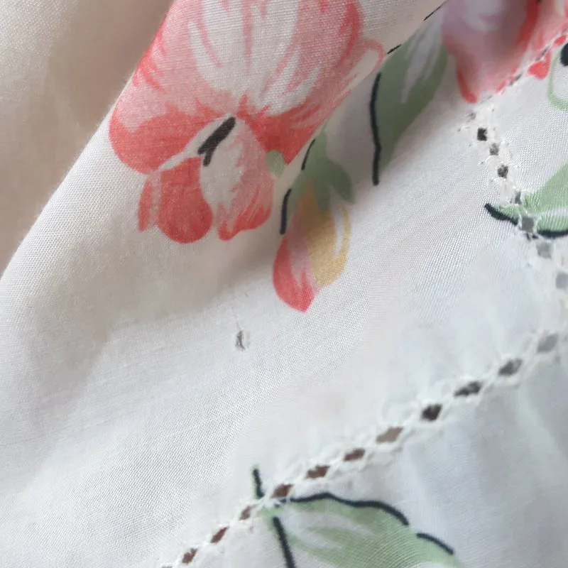 La Grande Blouse à Imprimé Floral The Fiddle Top Hillside Taille 0 avec Boutonnage Devant