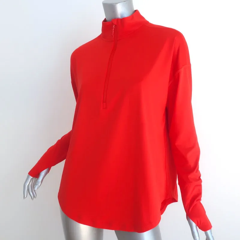 THE GREAT x Eddie Bauer Pull-over à manches longues avec fermeture éclair Rouge Taille Moyenne