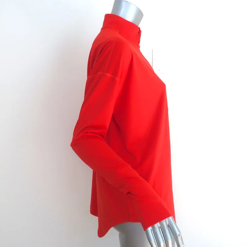 THE GREAT x Eddie Bauer Pull-over à manches longues avec fermeture éclair Rouge Taille Moyenne