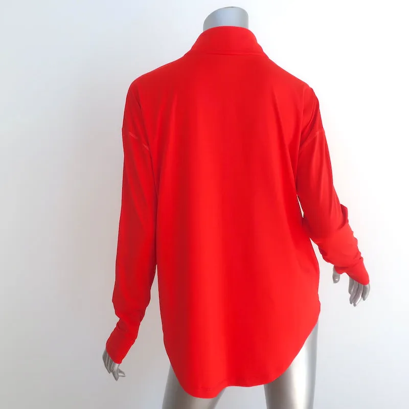 THE GREAT x Eddie Bauer Pull-over à manches longues avec fermeture éclair Rouge Taille Moyenne