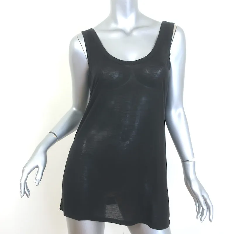 Le débardeur The Row Thomaston à encolure ronde en jersey noir taille moyenne