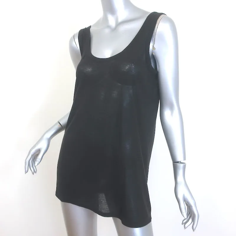 Le débardeur The Row Thomaston à encolure ronde en jersey noir taille moyenne